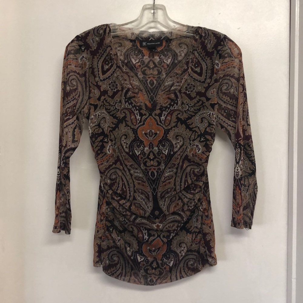 INC Paisley Blouse